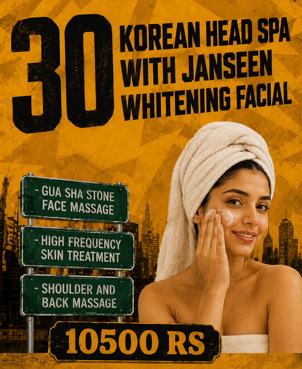 Deal-30 Korean Head SPA with Janssen Whitening Facial